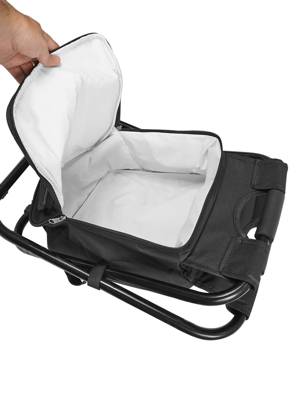 Silla Morral Para Camping Color Negro
