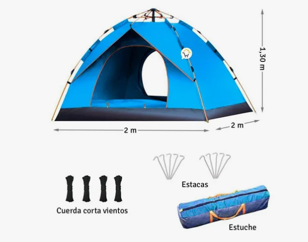 Carpa Camping 4 Personas Automatica